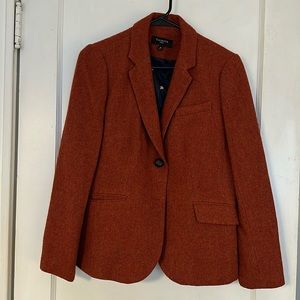 Talbots orange blazer